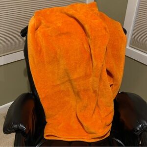 Bright Orange Soft Throw Blanket
